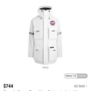 Canada Goose White Parka
